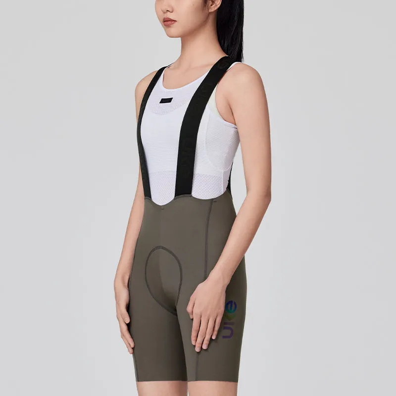 Women's Seamless Bib Shorts SI-1 Nimble-Pale Azalea