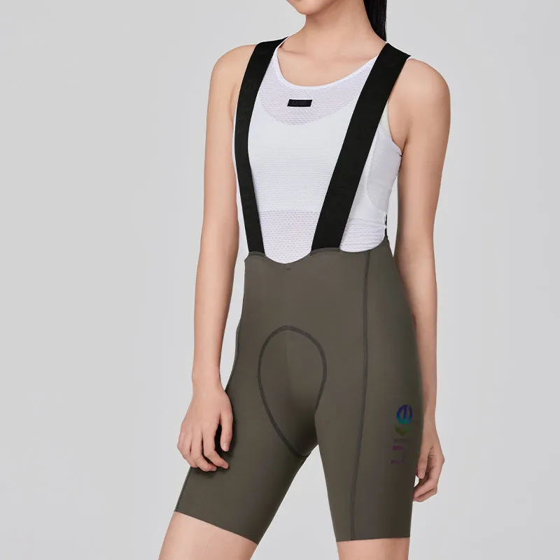 Women's Seamless Bib Shorts SI-1 Nimble-Pale Azalea