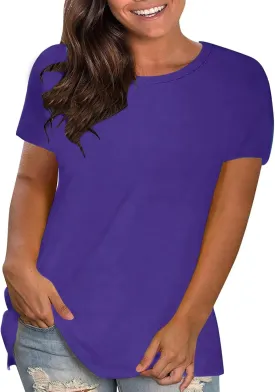 Womens Summer Tops Button Up V Neck 3/4 Sleeve Blouse Fashion Soft Solid Plain Top Casual Shirts Going Out